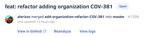 Pull request status